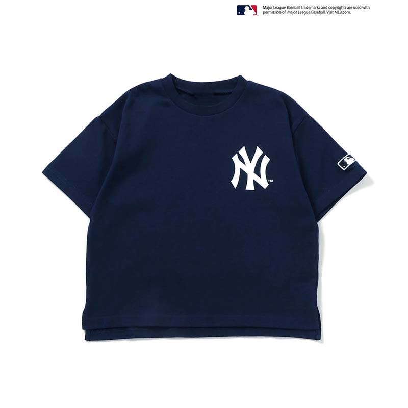F.O.KIDS  MLB 3柄Tシャツ ネイビーブルー 120cm/R407015